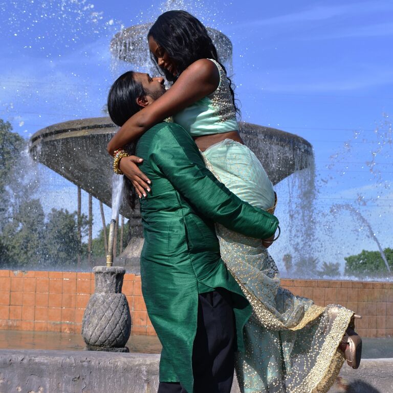 Sangeet! This is a pre-wedding event that celebrates the couple's union and the bonding of their families. The word "sangeet" translates to "sung together" or "music". This will be a night of dancing, music and family!