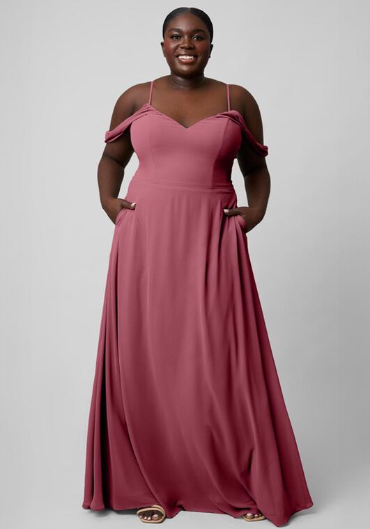 samantha bridesmaid dress Samantha Off The Shoulder Chiffon Bridesmaids Dress