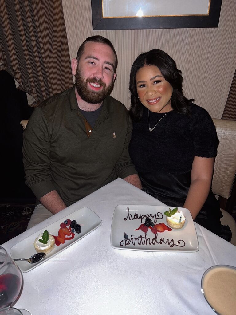 Rang in the New Year at Ruth Chris - a very special treat for Bethany's birthday.