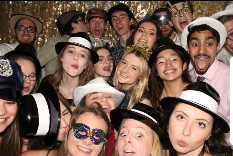 The track team all went together to the MSOE Winter Formal. Naturally, we had to be by each other in the group picture!