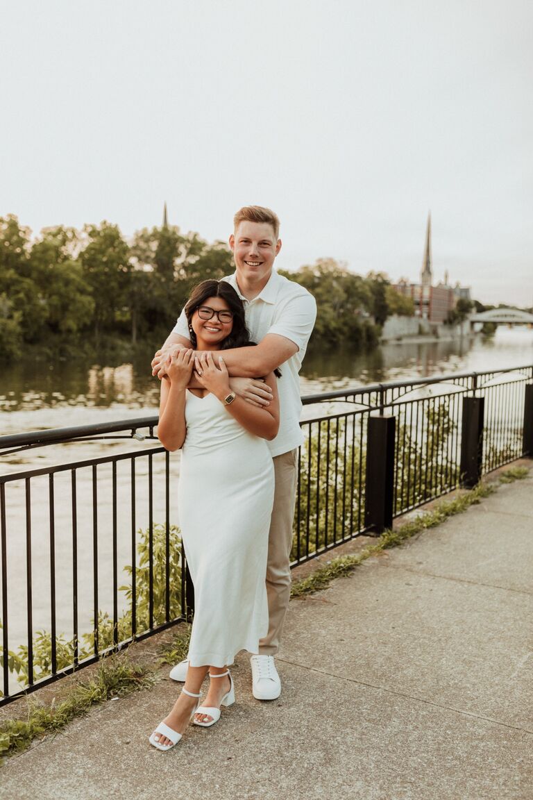 Seeing our engagement shoot pictures gets us excited for the wedding!