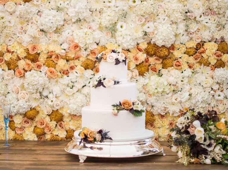 Lux Floral, Berries & Gold Cake – Just Cakes Bakeshop