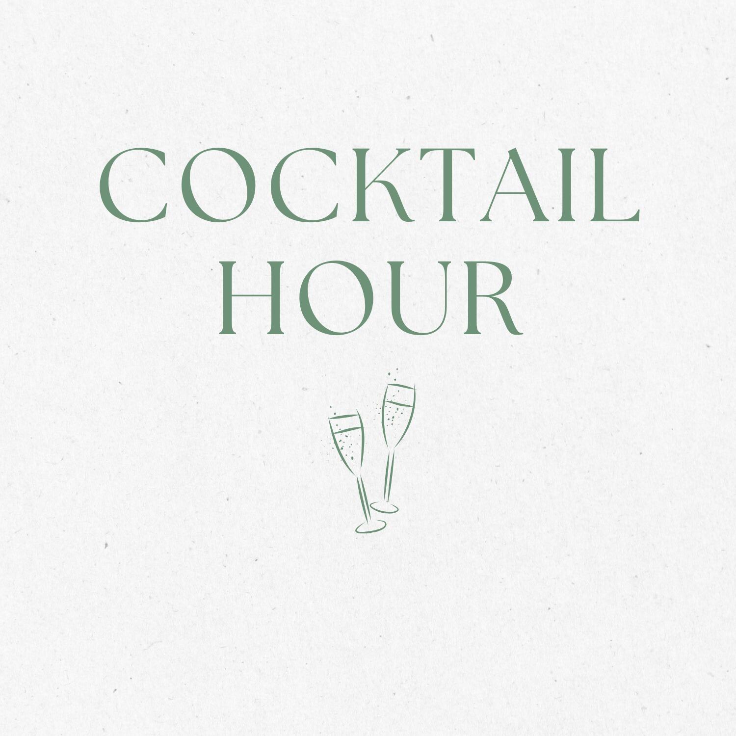 5:30 pm - Enjoy cocktails and hors d'oeuvres following the ceremony!