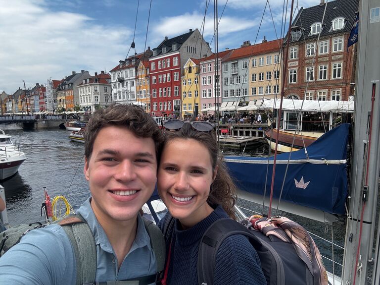 In Copenhagen on the Europe trip with the Kruegers