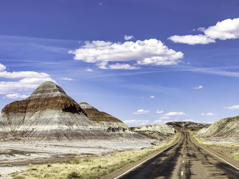 Take a honeymoon road drip across the Painted Desert in Arizona
