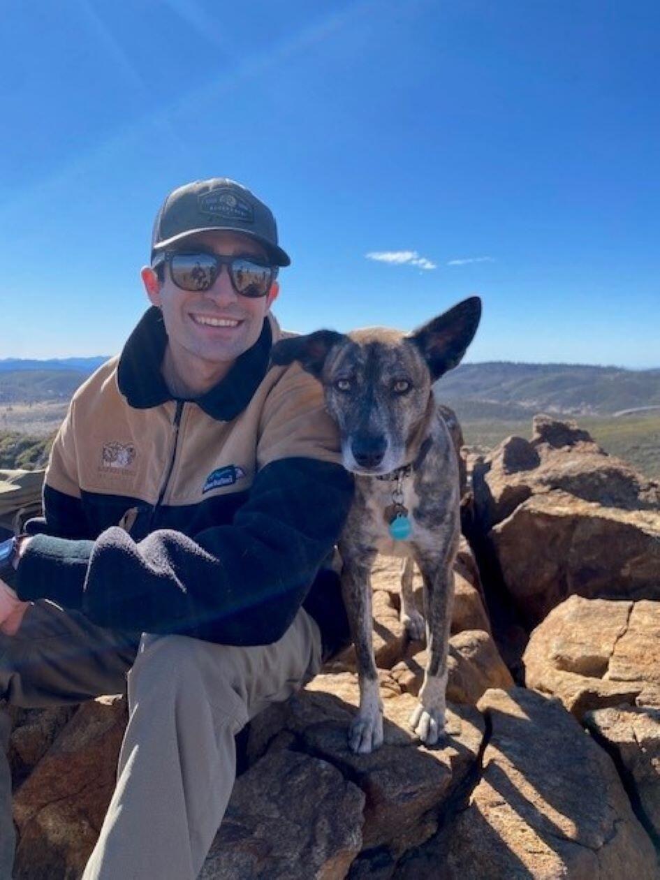 Anza officially dubbed Hunter "dog dad".