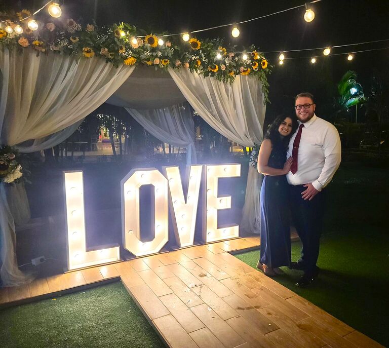 Our friend's Colombian wedding-first international trip together