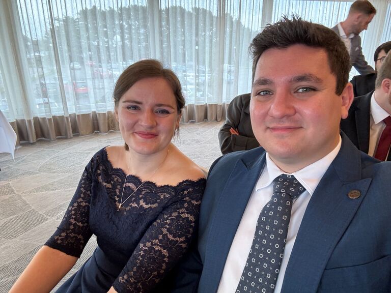 They scrub up well!  Secretly Matthew was taking notes at Holly and Josh's wedding... plotting the future