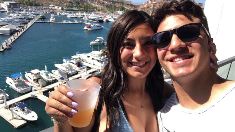 Cabo! This was our first big trip together and the first time he went on a family vacation! 