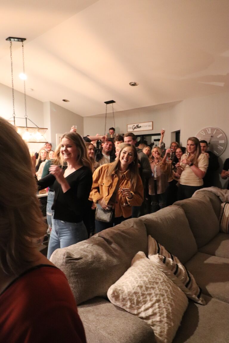 Engagement surprise with all of our favorite people.