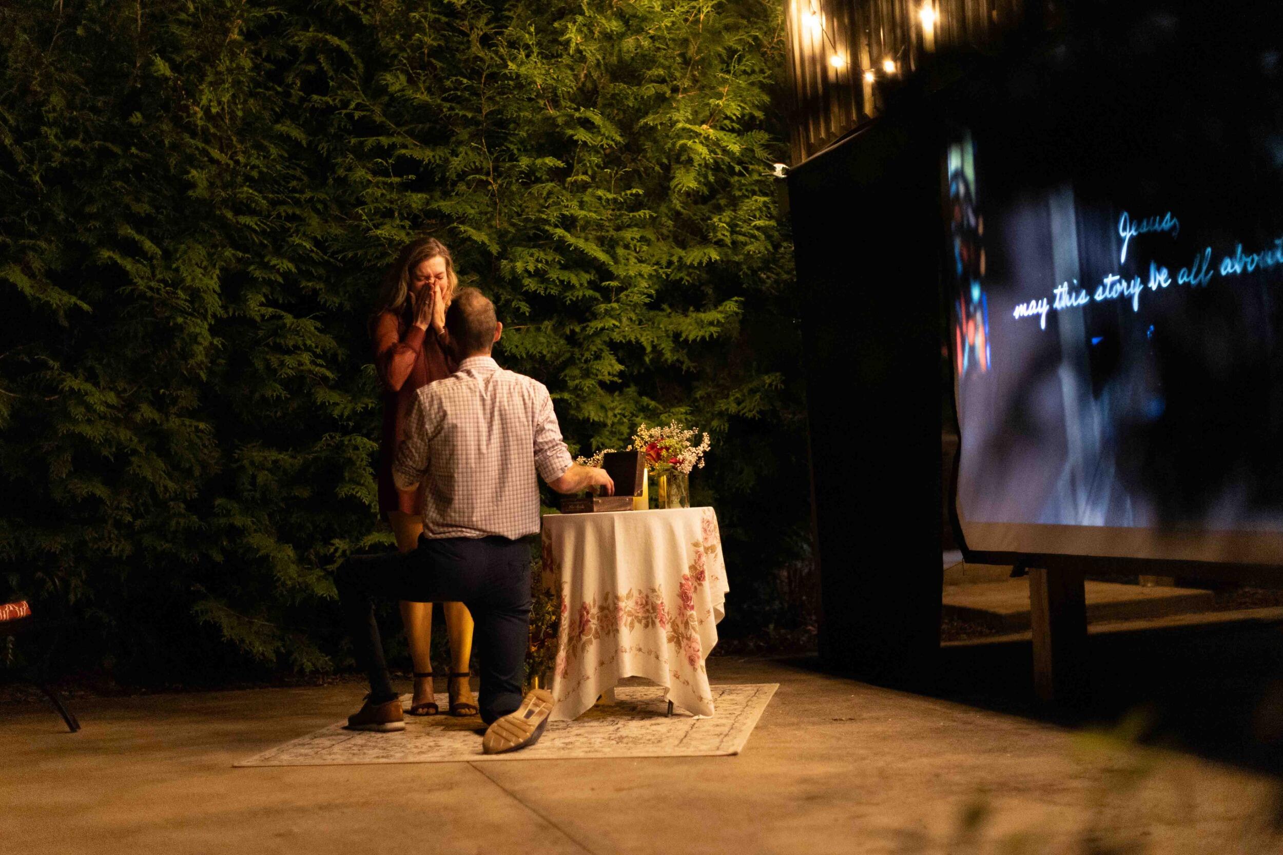 Engaged! The proposal was MAGNIFICENT!