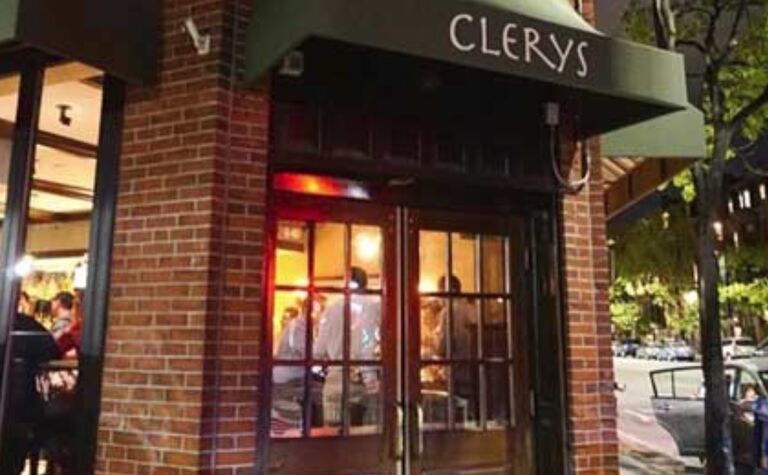 After a series of postponments and rain-checks, David & Amanda finally have their first date at Clery's in Boston.