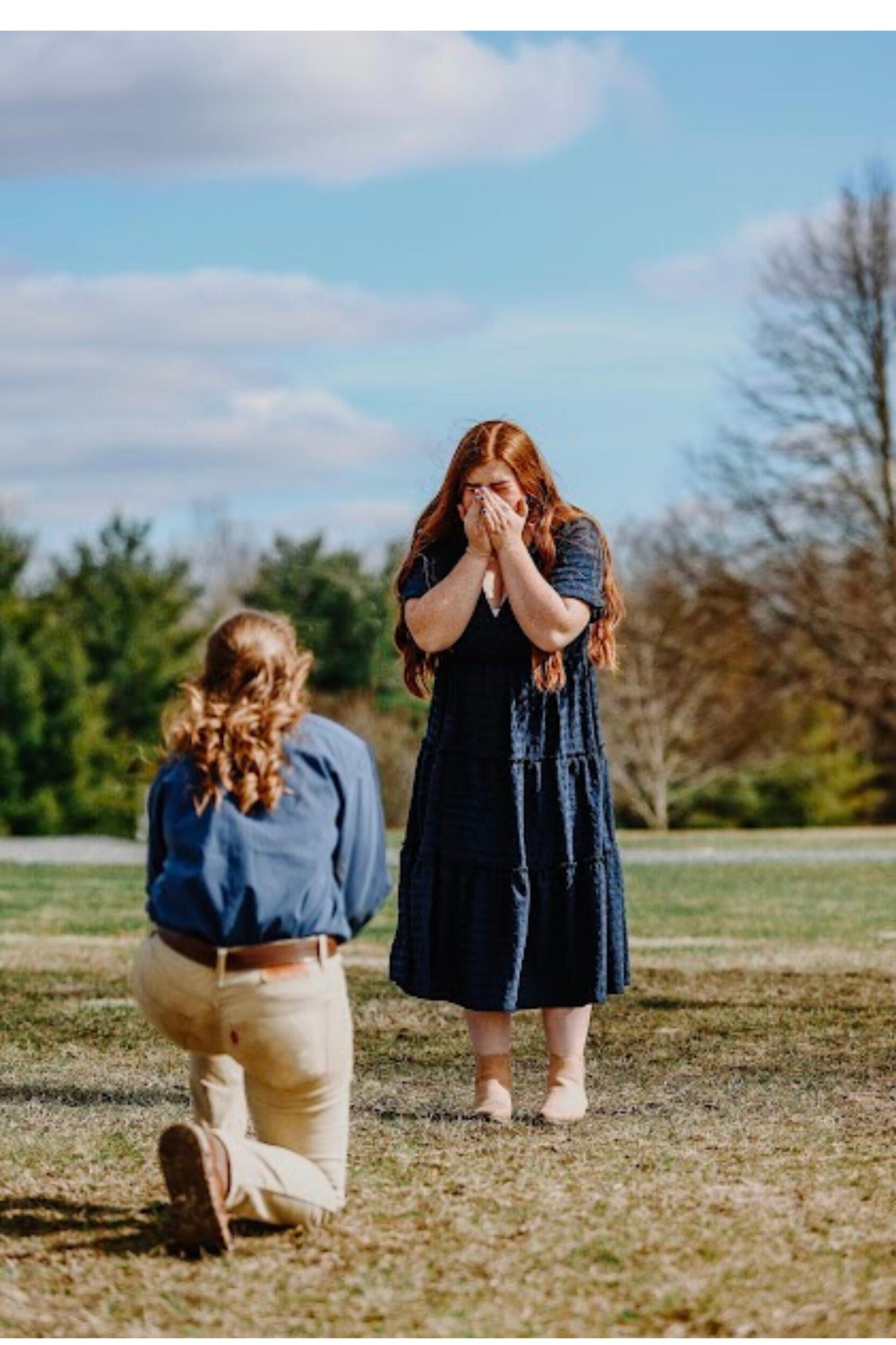 WE GOT ENGAGED! Taylor proposed during a photoshoot we planned on her family's property (so yes, of course the ponies were included). 