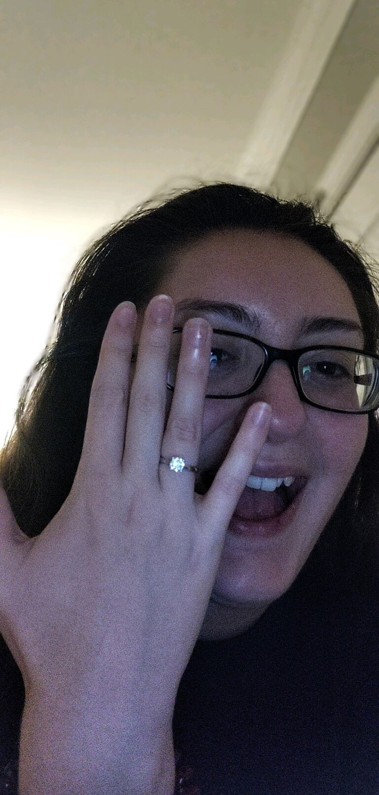 Even after going ring shopping together, the moment was still totally unexpected by Katie. 
By chance, our wedding date is 365 days x2 after our engagement! 