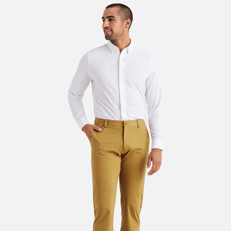 long chino pants for men's summer engagement photo outfit