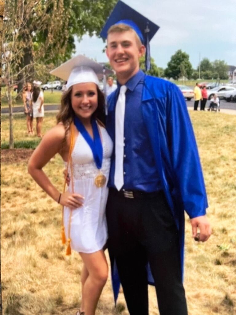 Just two friends together at high school graduation! 