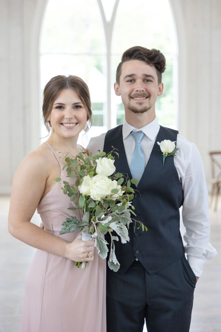 We were part of our best friends wedding parties: bridesmaid and best man!