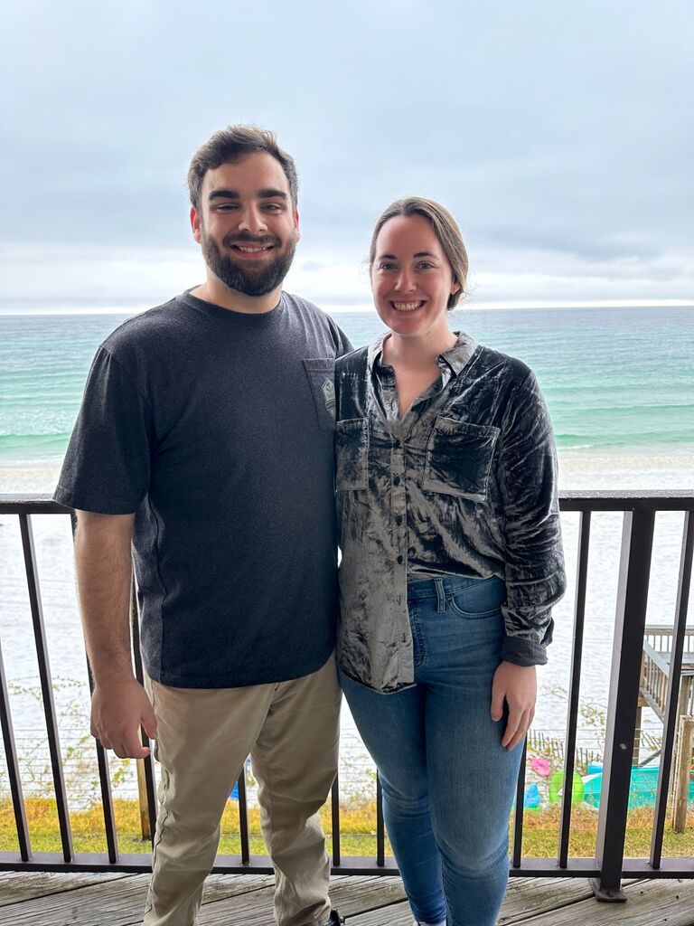 Our first holiday together- Thanksgiving at the beach!