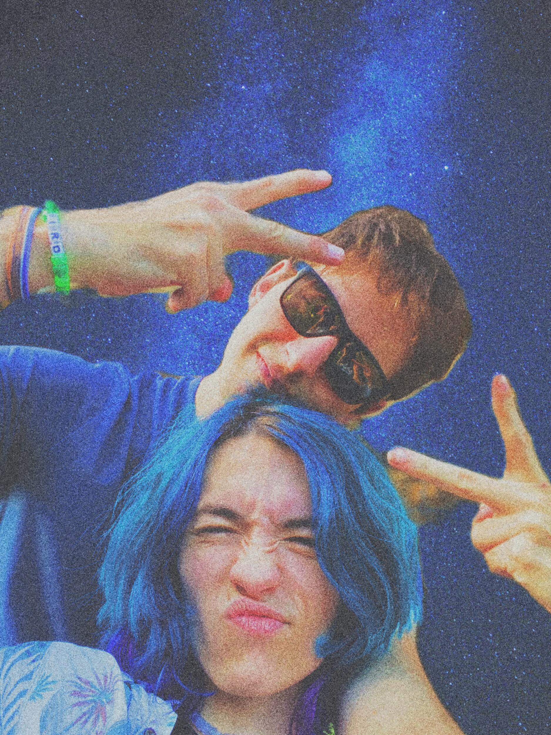 Katlyn's hair is blue now, we are on a group hiking/rock climbing trip in Colorado with some friends, and we are totally head over heels for each other. 