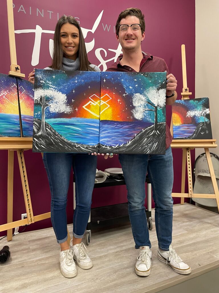 Painting with a Twist for Valentines Day!