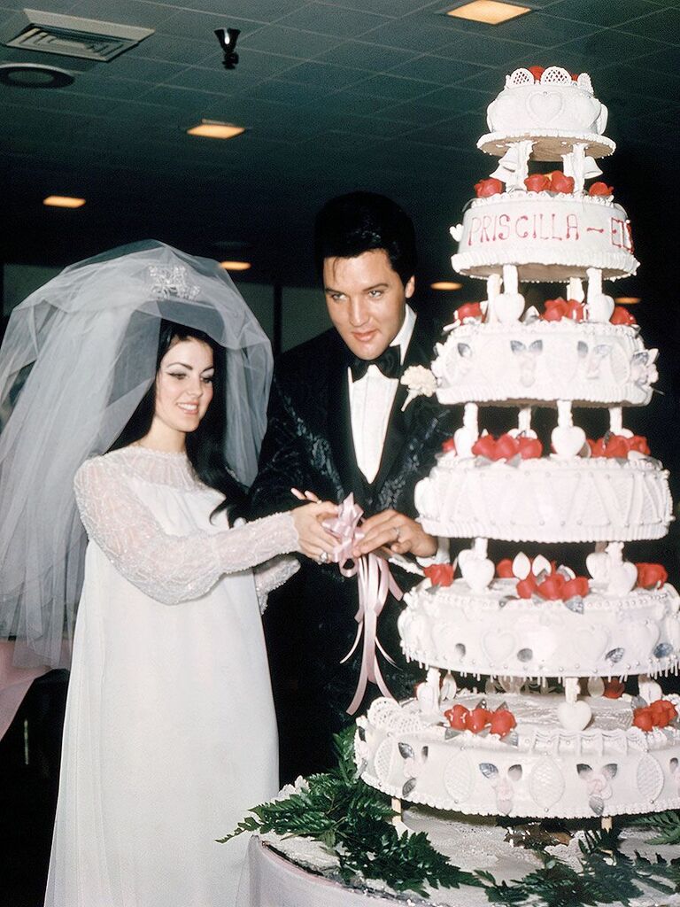 Priscilla Presley's wedding dress