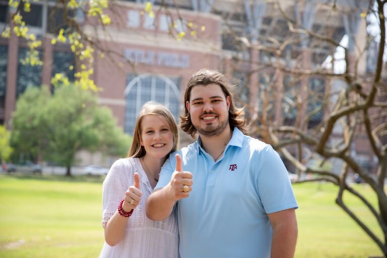 We got our Aggie rings together on the same day! 