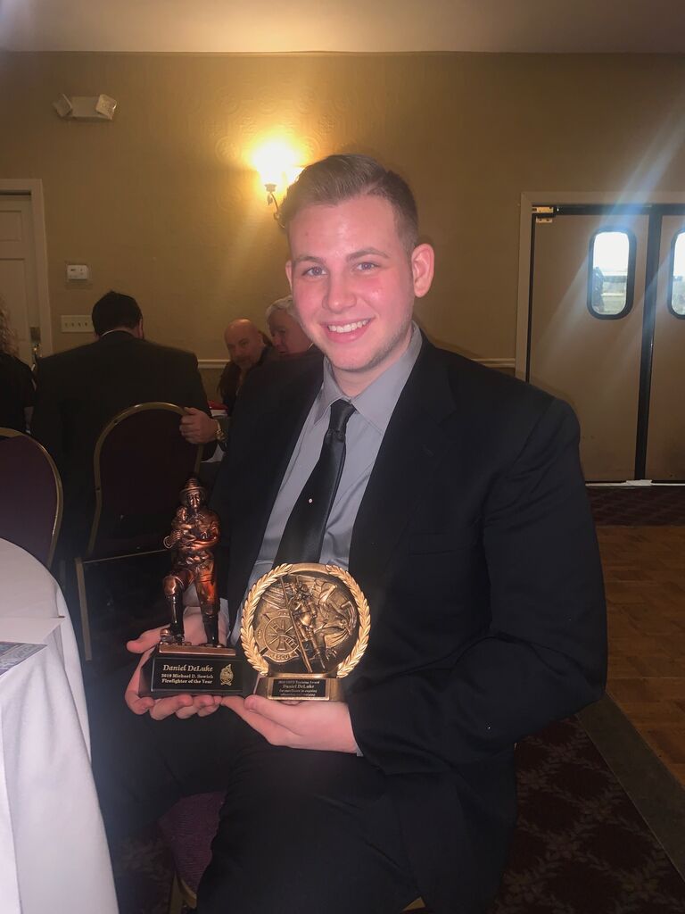 Dan was awarded firefighter of the year