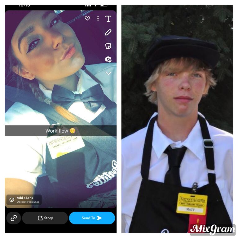 We first met working at Portillo's.