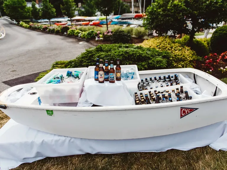 Cocktail Hour Beer Served From Boat