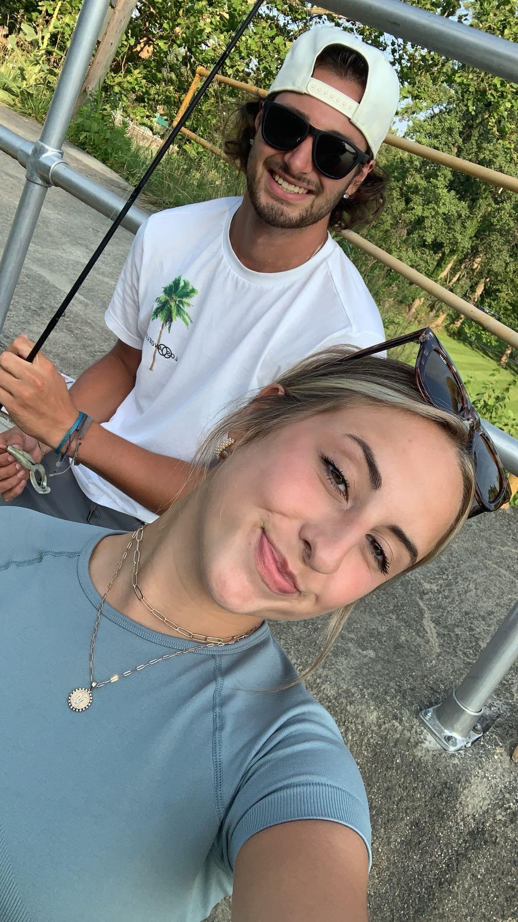 This was our first REAL date. FISHING!! 