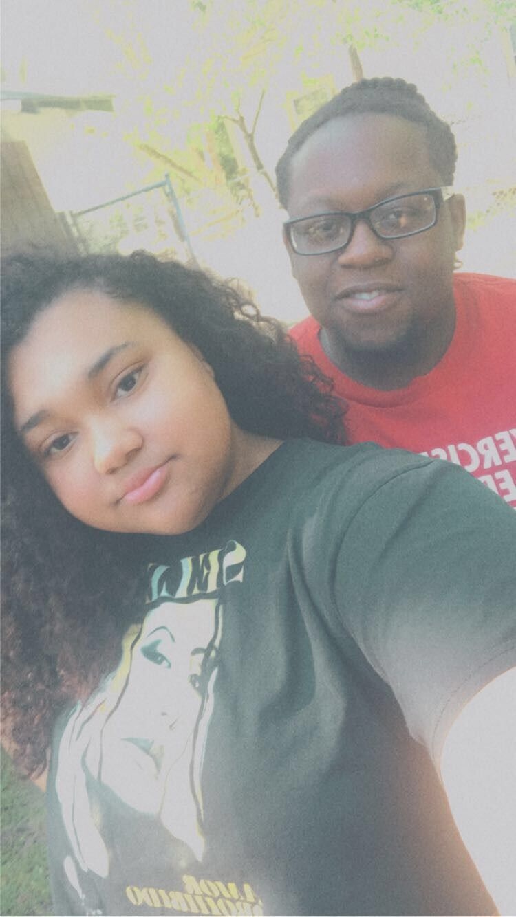 The very first day we met in person. Love was in the air!