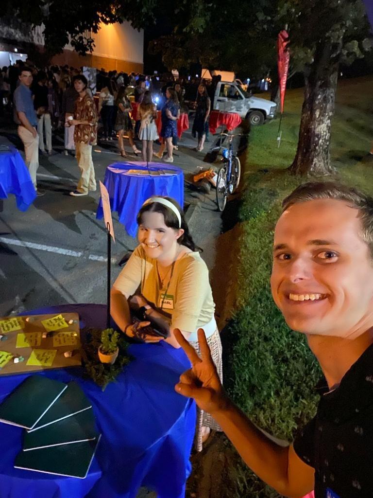 We had known each other over a year, but this was our first picture together! Best friends, Life Group leaders...and suppressing a mutual attraction we confessed the next day.