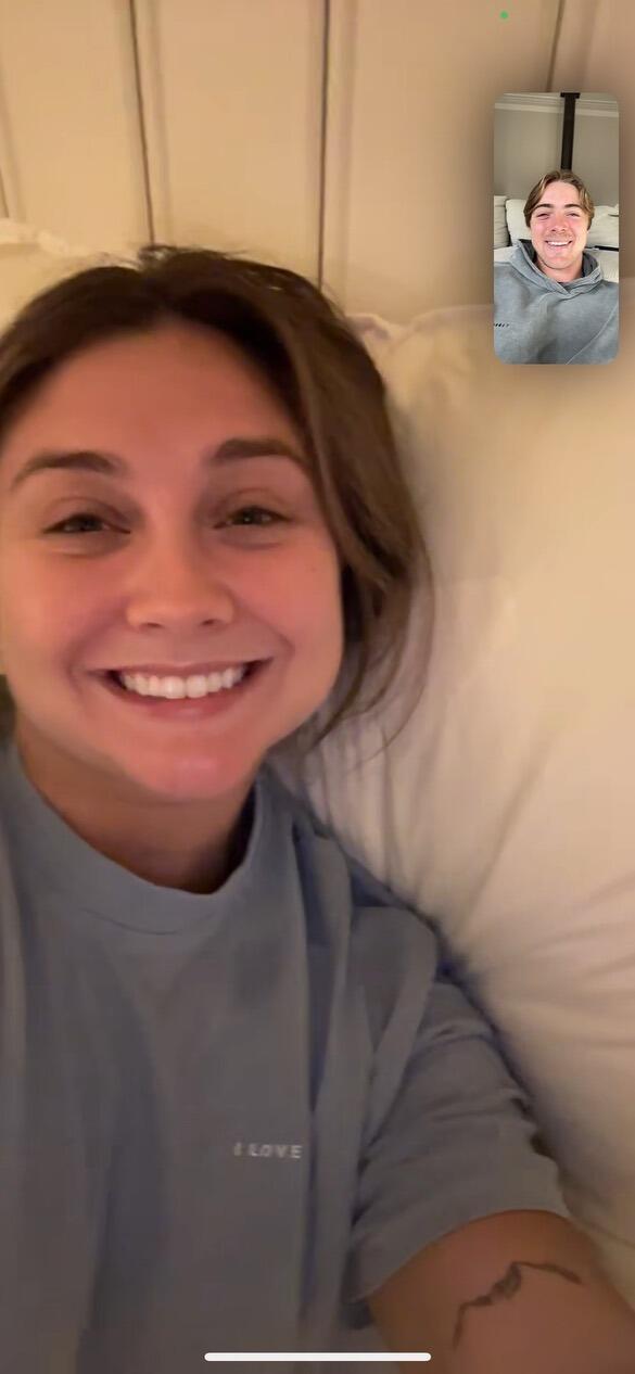 MC and Danny had several FaceTime dates while doing long distance