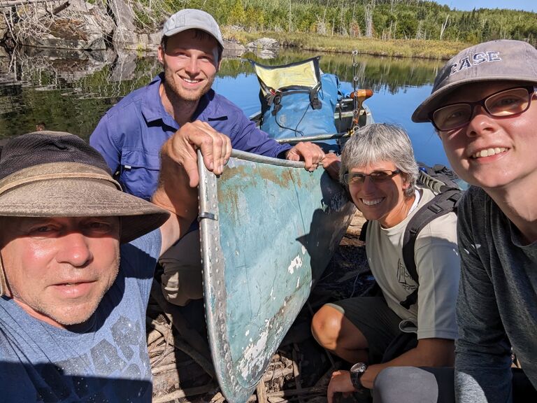 BWCA in Minnesota...Exploring Sara's favorite place in the world with Sara's dad and Bob's aunt. What Boundary Waters trip would be complete without Sven & Ole's Pizza, marble-sized hail, and a dip into Lake Superior?
