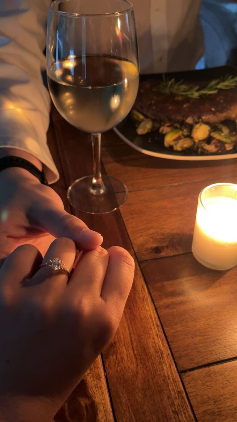 11 month anniversary where Caleb made the most amazing dinner for me!