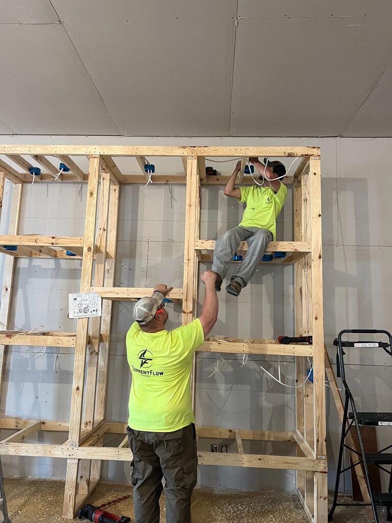 Sam & Paul started their business! Current Flow Electric.