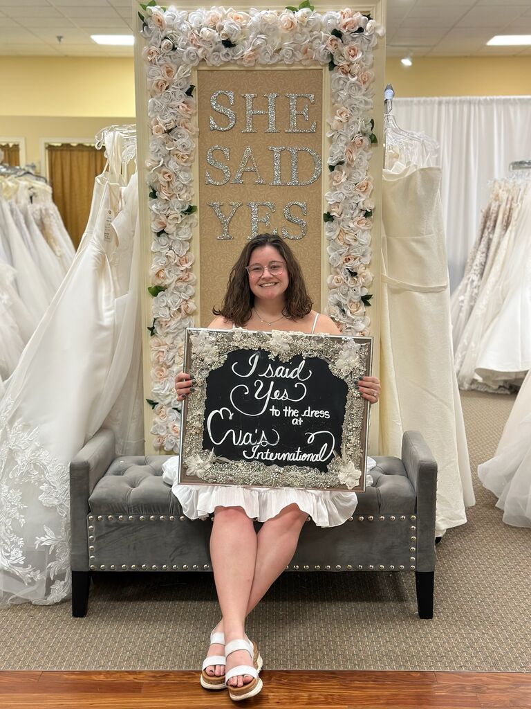 Taylor found the most perfect dress that made her cry happy tears. She can't wait to see Jake's reaction when she walks down the aisle!