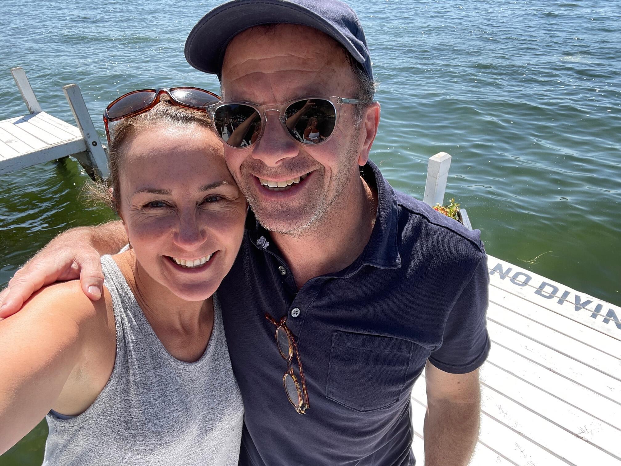 Julia and Mark survived Julia's meeting his extended family at his 60th birthday bash on Lake Delavan, Wi