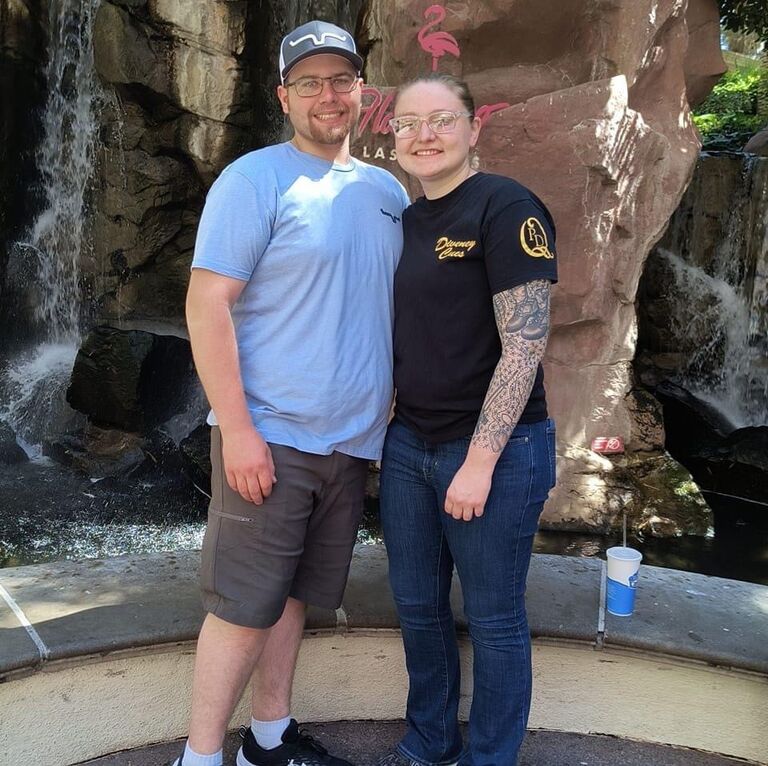 Us together at the Flamingo in Las Vegas