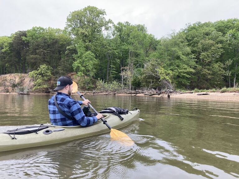 Philip planned the first date to be at Mallows Bay. 
Note: this picture was not taken on their first date ;) keep reading to find out about their return to the spot!