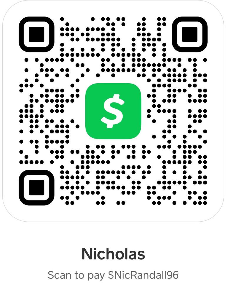 CashApp- All you gotta' do is Scan
In the Comment just say "Wedding"