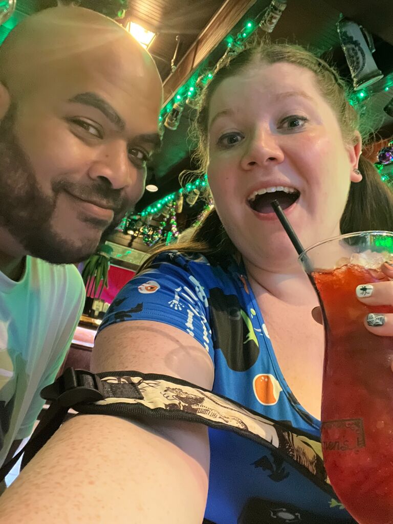 First Hurricane for Kennedy. At Pat O'Brian's At universal City Walk. Universal trip #3. 