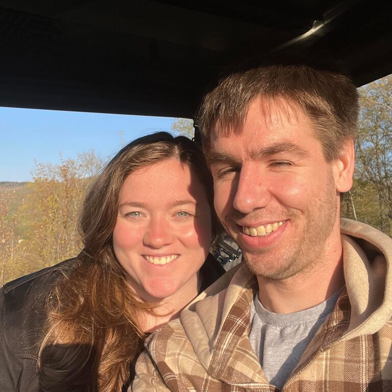 Rides in the Gator - At the future site of our wedding ceremony! 