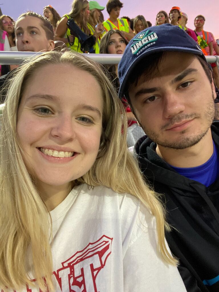Cheering on the Indians ... Go Saint!