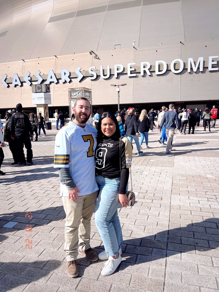 Cheered on the Saints for our friend Jade's birthday!