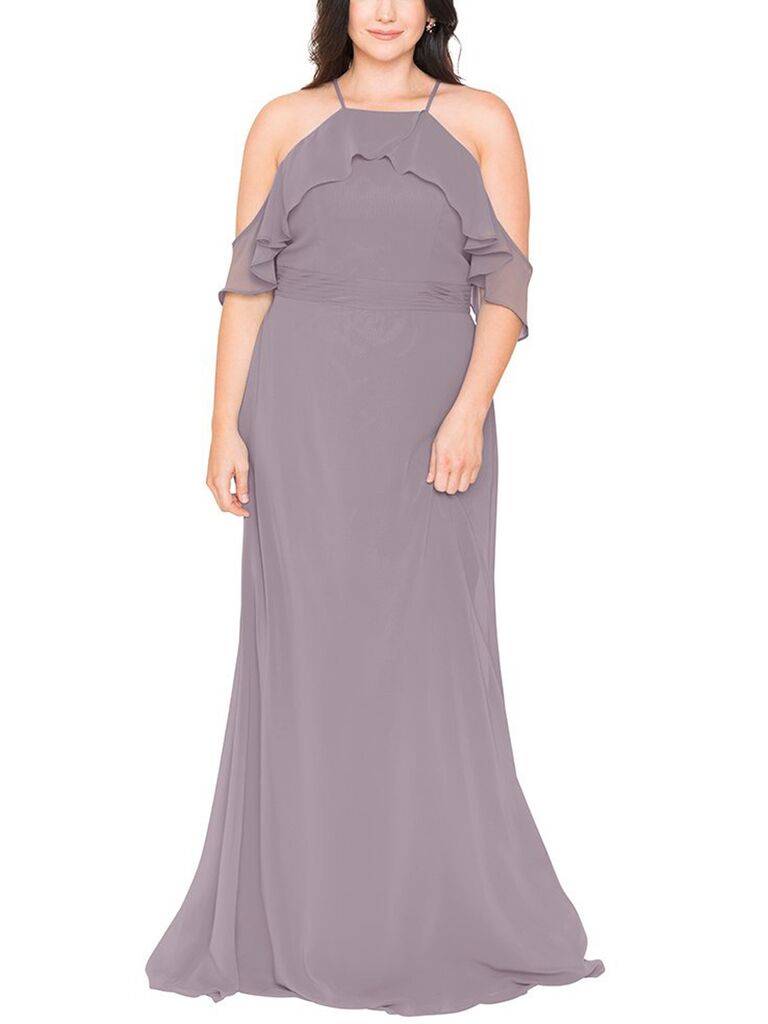 Eggplant bridesmaid dresses outlet plus size