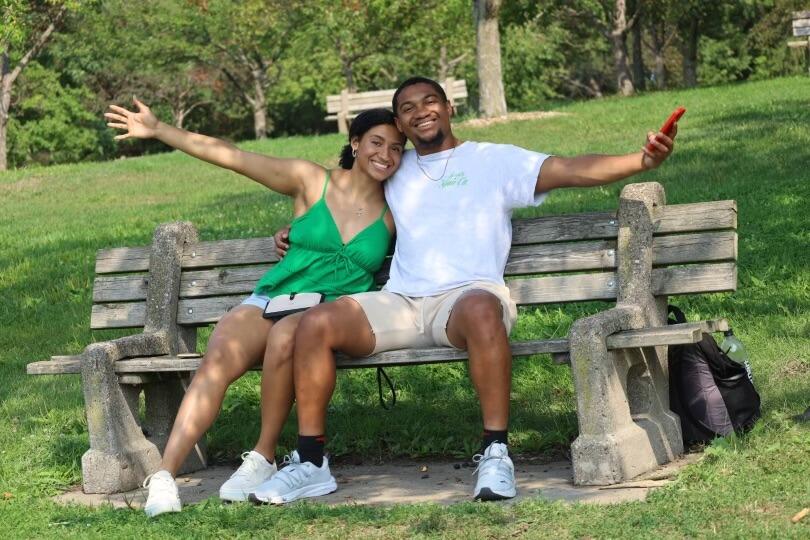 We were reunited in person and started our social media presence, talking about our experience as a young Christian couple!
