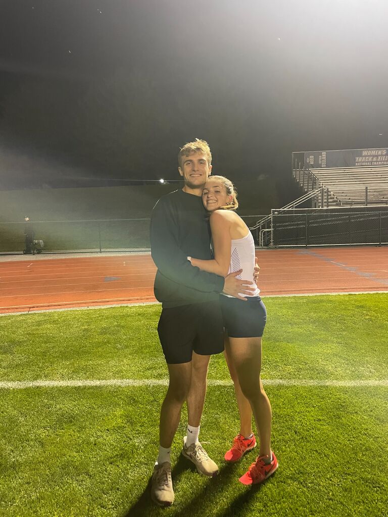 We met on the cross country and track team at Messiah University, where our love first started. We began hanging out nonstop and on October 7th, 2022 I asked Julia to be my girlfriend at Children's Lake in Boiling Springs, Pennsylvania. 