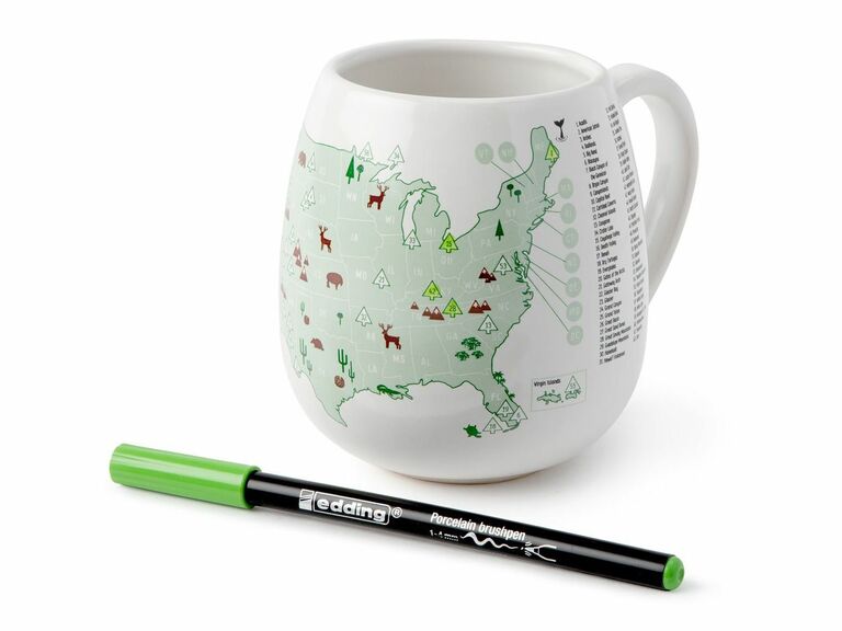 cadeau de tasse de couleur de parc national pour mari