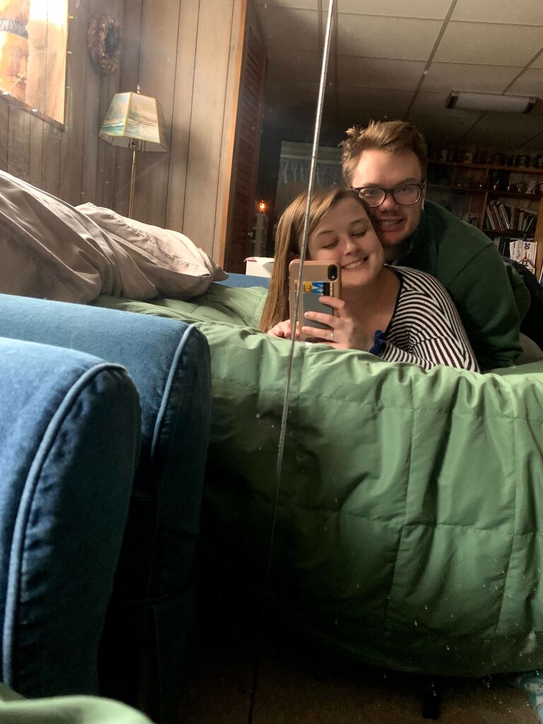 When the pandemic started, Emily and Nathan moved out of New York and started bouncing between Nathan's family in Pennsylvania and Emily's in Virginia.